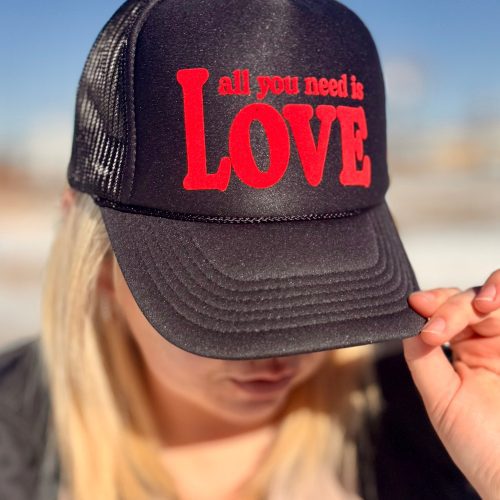 All You Need is Love Trucker Cap-Hats-Sunshine and Wine Boutique