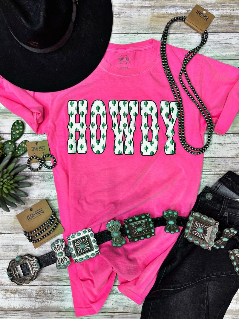 only 22 80 usd for pink howdy cactus tee by texas true threads online at the shop 2